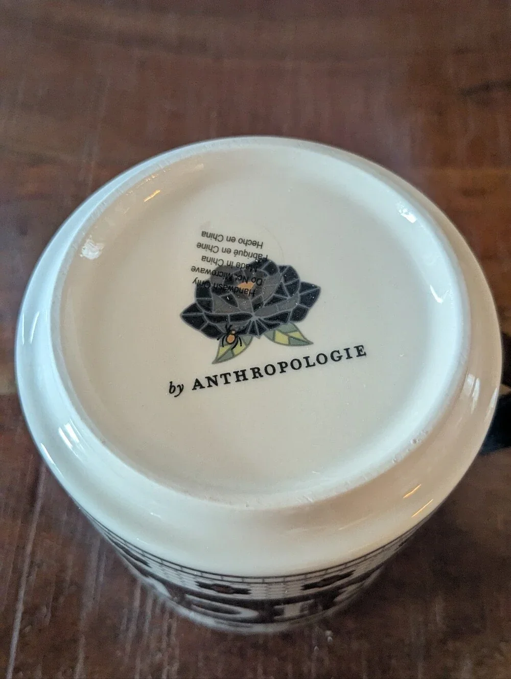 Anthropologie Halloween Mug Subway Tile Trick Or Treat New